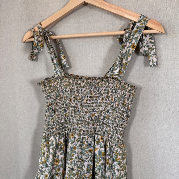 Xirena Lori floral cottagecore mini shoulder bow dress | Size XS - Picture 3 of 8